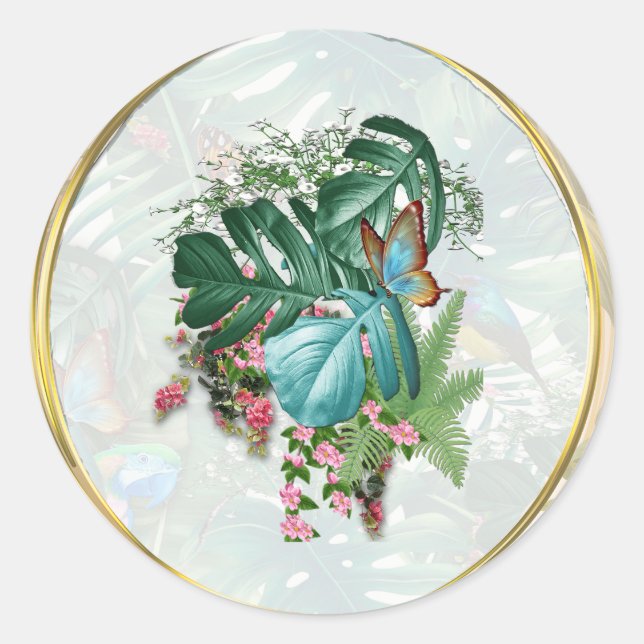 Sticker Rond Le monde de l'Imaginaire lunatique (Devant)