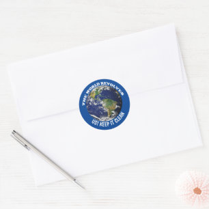 Sticker Rond Le Monde Révolue Autour De Nous Pour Le Maintenir 