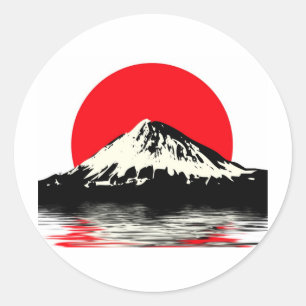 Sticker Rond Le Mont Fuji