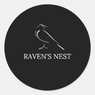 STICKER ROND LE NEST DE RAVEN