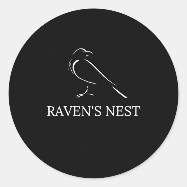 STICKER ROND LE NEST DE RAVEN (Devant)