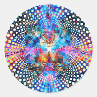 Sticker Rond Le Net d'Indra