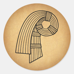 Sticker Rond Le noeud d'Inanna