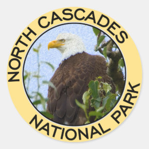 Sticker Rond Le nord cascade le parc national