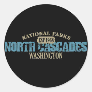 Sticker Rond Le nord cascade le parc national