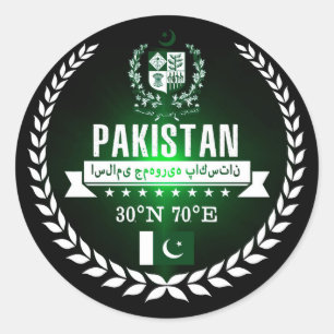 Sticker Rond Le Pakistan