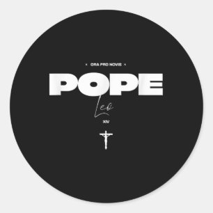 Sticker Rond Le Pape catholique Leo Xiv - Religieux inspiré par