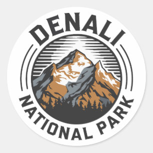 Sticker Rond Le Parc national de Denali