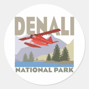 Sticker Rond Le Parc national de Denali