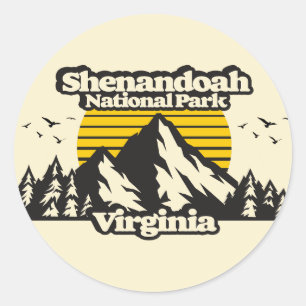 Sticker Rond Le Parc national de Shenandoah