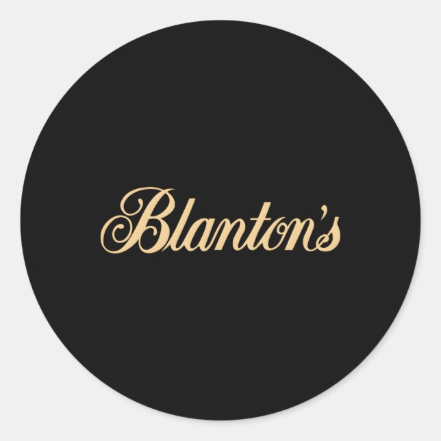 Sticker Rond Le Petit Biscuit Bleu Bleu De Blanton Au Kentucky  (Devant)