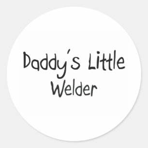 Sticker Rond Le petit soudeur de papa