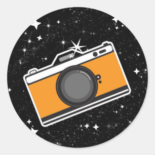 Sticker Rond Le Photographe Tarot Mystique Photographie 