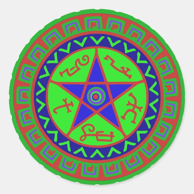 Sticker Rond Le piège du diable (Devant)