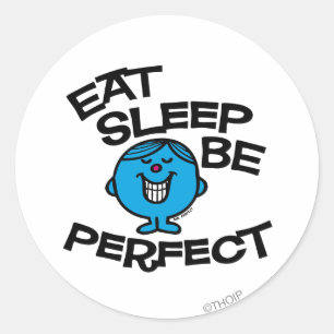 Sticker Rond Le plan de vie de M. Perfect