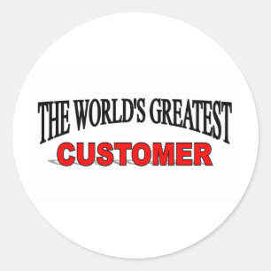 Sticker Rond Le plus grand client du monde