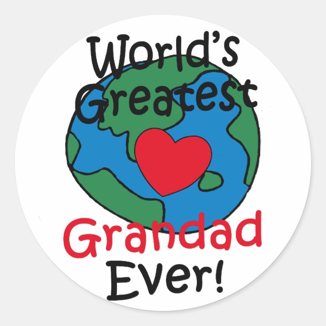 Sticker Rond Le plus grand coeur du monde (Devant)