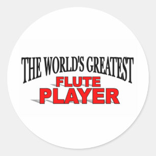 Sticker Rond Le plus grand joueur de cannelure du monde