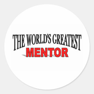 Sticker Rond Le plus grand mentor du monde