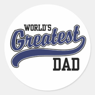 Sticker Rond Le plus grand papa du monde