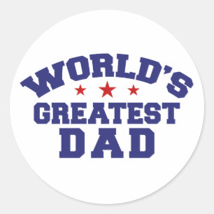 Sticker Rond Le plus grand papa du monde