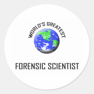 Sticker Rond Le plus grand scientifique légiste du monde