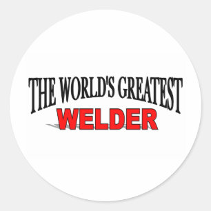 Sticker Rond Le plus grand soudeur du monde