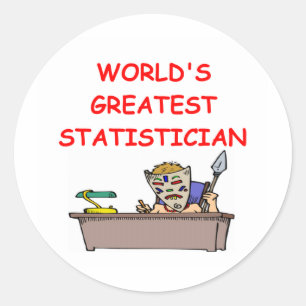 Sticker Rond le plus grand statisticien du monde