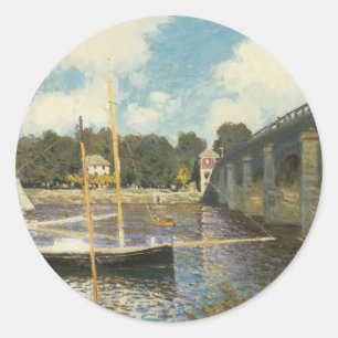 Sticker Rond Le Pont routier à Argenteuil par Claude Monet