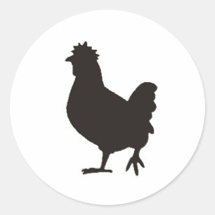 Sticker Rond le poulet est le nouveau noir