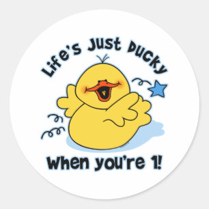 Sticker Rond Le premier anniversaire de la vie
