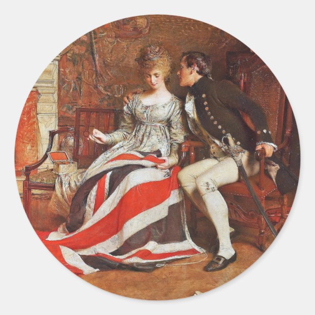 Sticker Rond Le premier Union Jack (Devant)