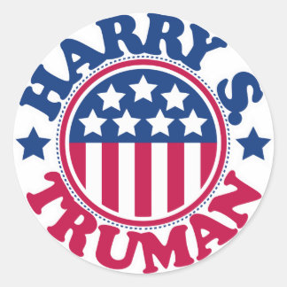 Sticker Rond Le président américain Harry S Truman