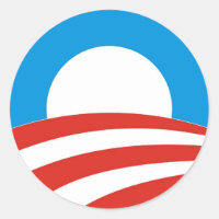 le président barack obama, logo usa élections 2012