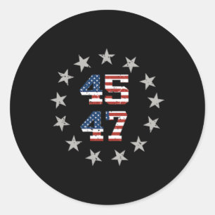 Sticker Rond Le président Trump souhaite la bienvenue dans le G