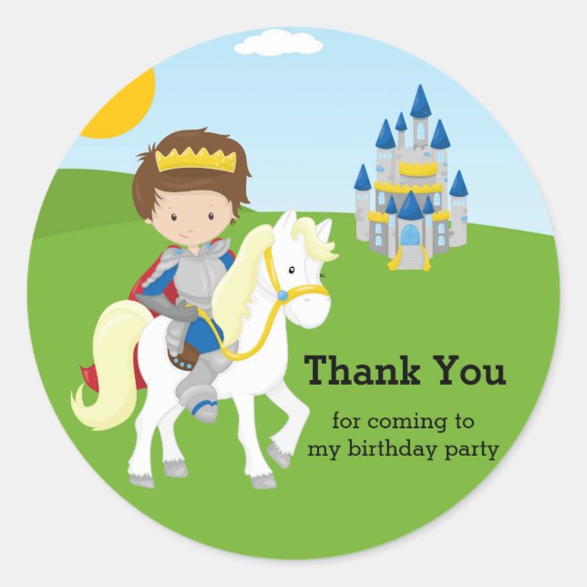 Sticker Rond Le Prince Charming (Devant)