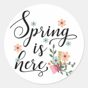 Sticker Rond le printemps est là