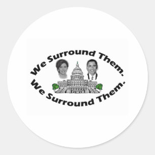 Sticker Rond Le projet 9-12 - "nous les entourons "