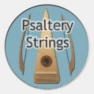 Sticker Rond Le Psaltery ficelle le réseau Strickers