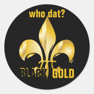 Sticker Rond Le Pure Or Fleur de Lis