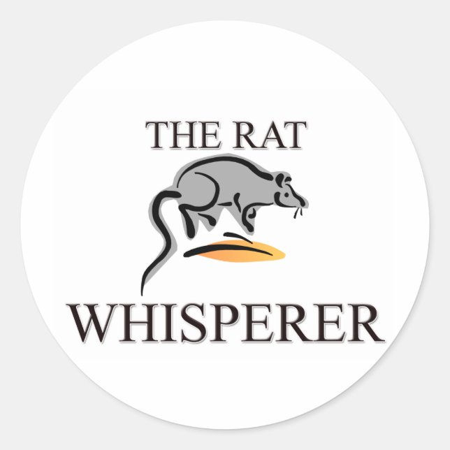 Sticker Rond Le Rat Whisperer (Devant)