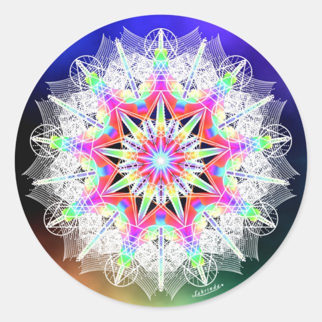 Sticker Rond Le réveil (Devant)