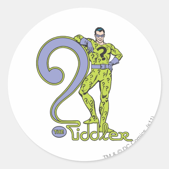 Sticker Rond Le Riddler & Logo Green (Devant)