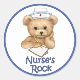 Sticker Rond Le rocher de l'infirmière