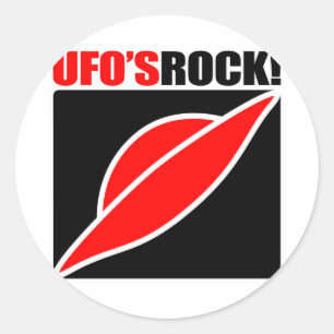 Sticker Rond Le Rocher d'OVNI !