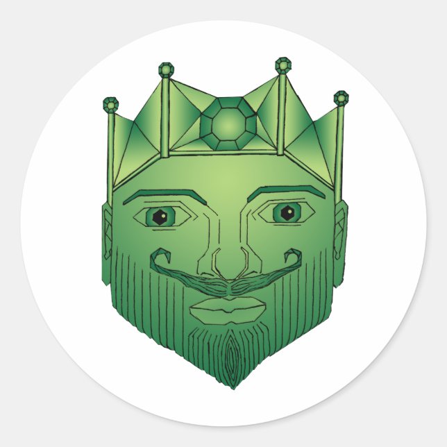 Sticker Rond Le roi (Devant)