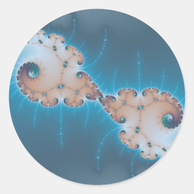 Sticker Rond Le Roi - Fractal (Devant)