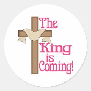 Sticker Rond Le Roi Vient