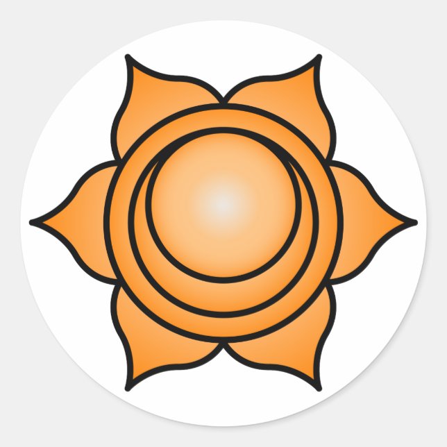 Sticker Rond Le Sacral Chakra (Devant)