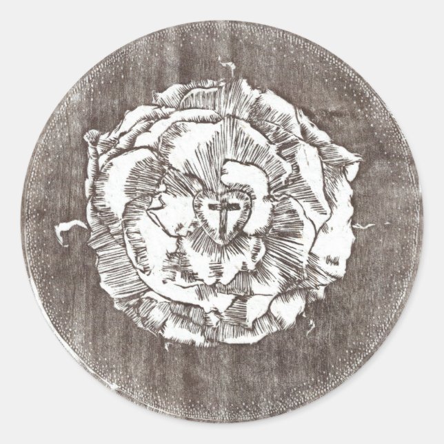 Sticker Rond Le sceau de Luther (Devant)